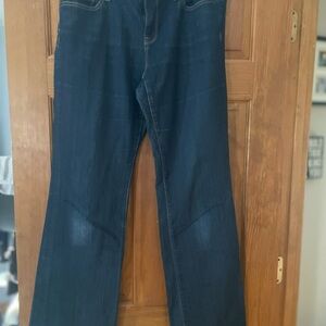 LOFT Dark Blue Boot Cut Jeans